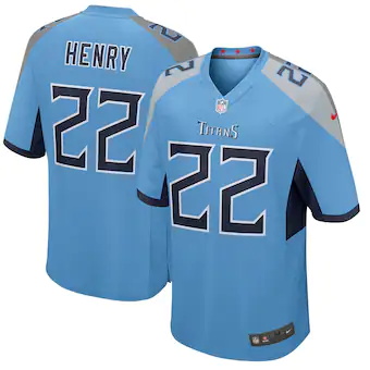 youth nike derrick henry light blue tennessee titans game j